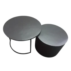 Salontafel Clara Zwart Set van 2