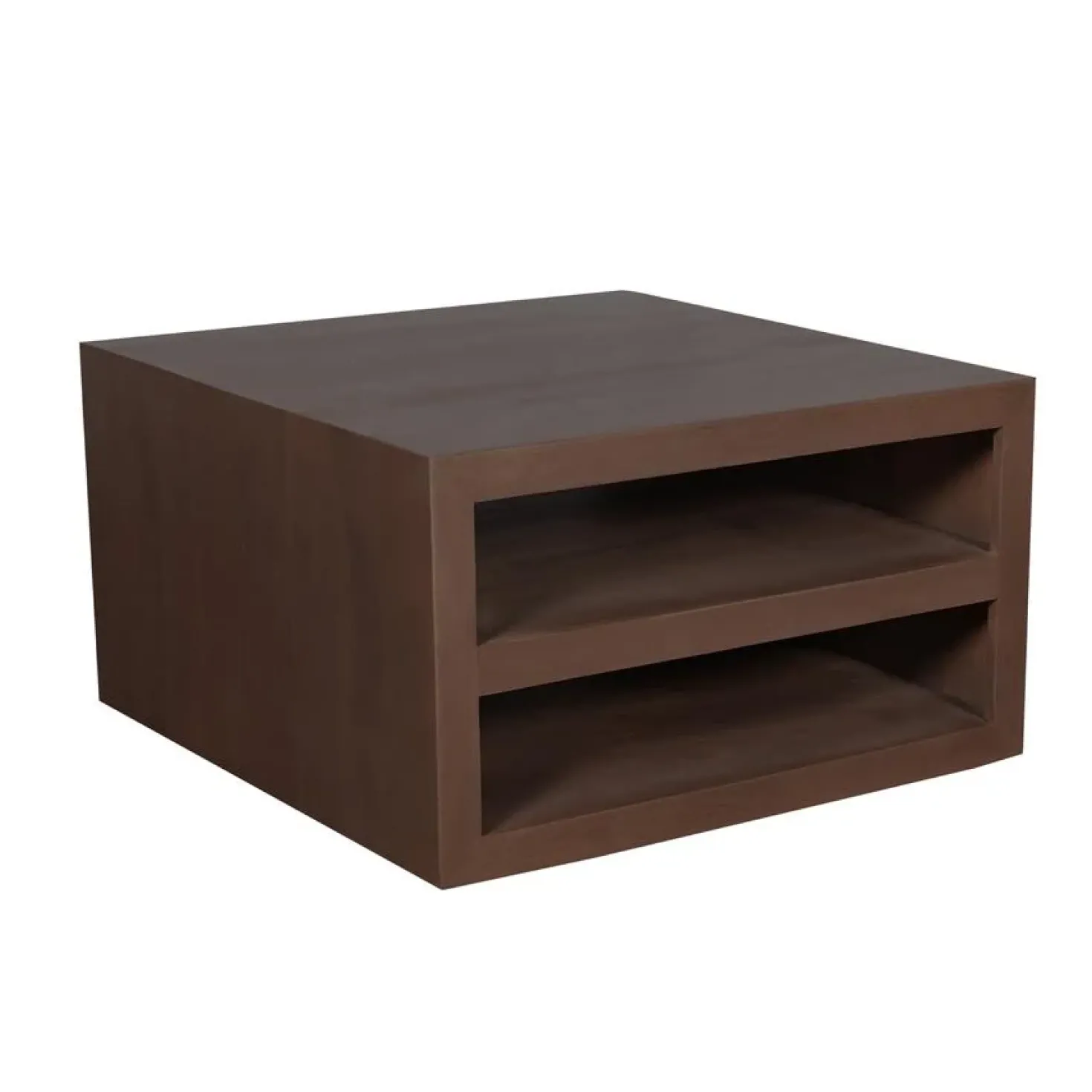 Salontafel Dortmund mangohout bruin 80cm.