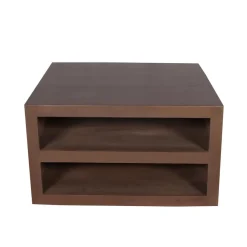 Salontafel Dortmund mangohout bruin 80cm.