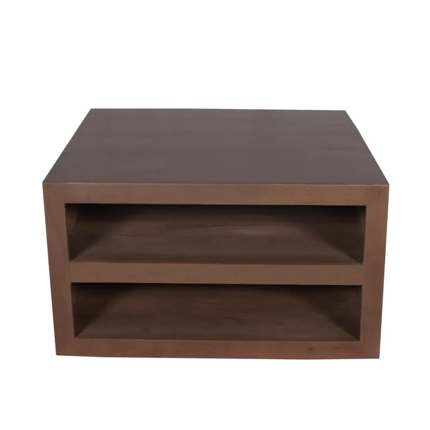 Salontafel Dortmund mangohout bruin 80cm.