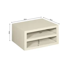 Salontafel Dortmund mangohout zand 80cm