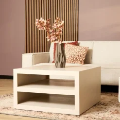 Salontafel Dortmund mangohout zand 80cm