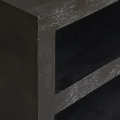 Salontafel Dortmund mangohout zwart 80cm