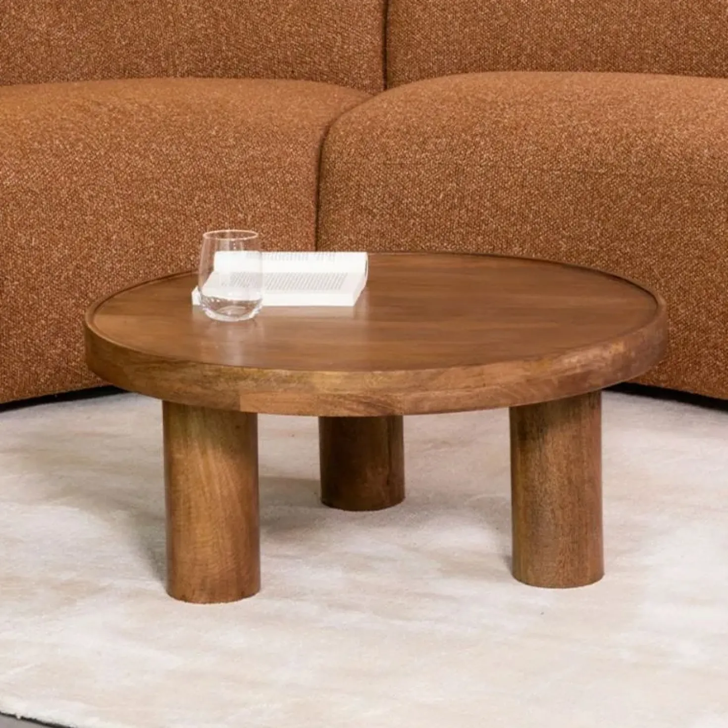 Salontafel Elly Naturel Mangohout 70cm