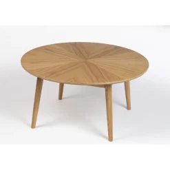 Salontafel Fabio Rond Eikenhout 80cm