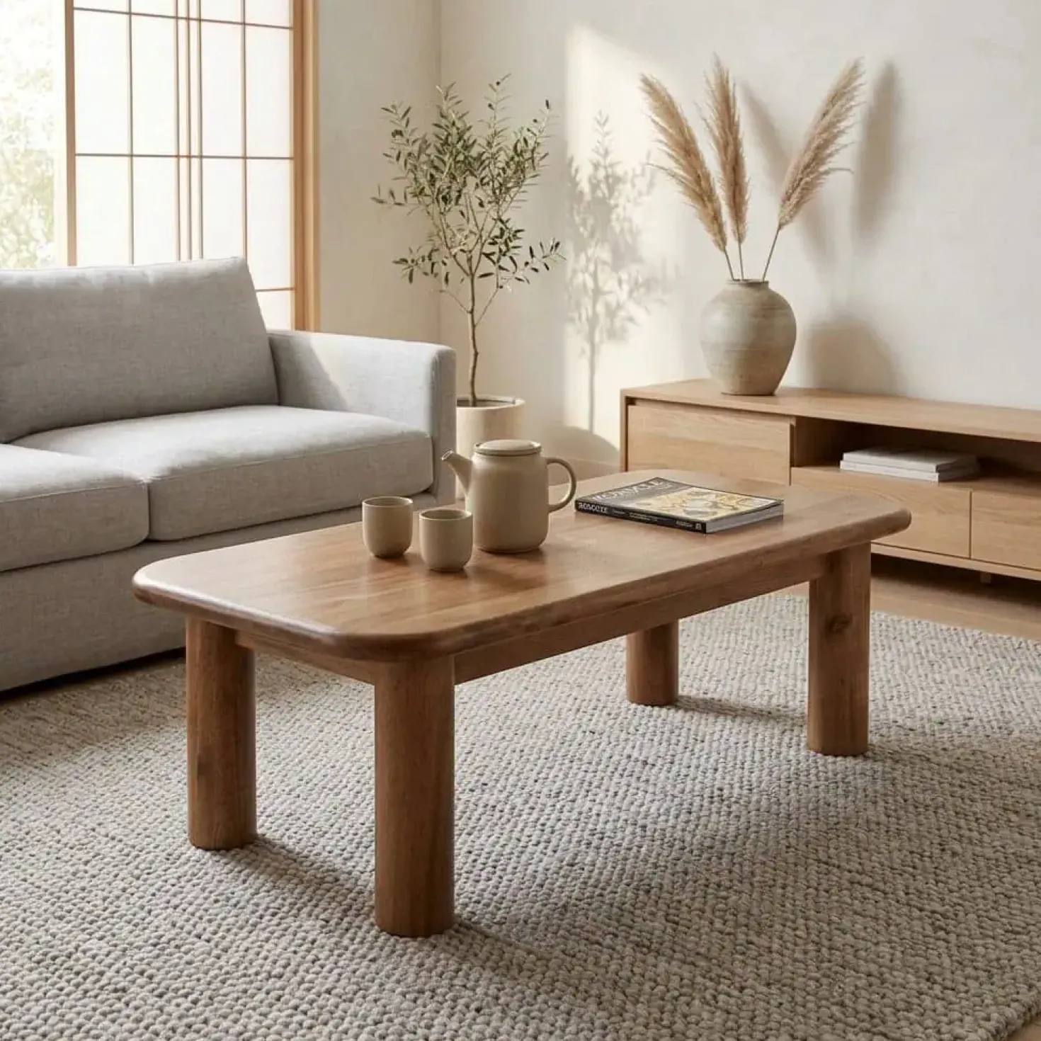 Salontafel Julian acaciahout 120cm