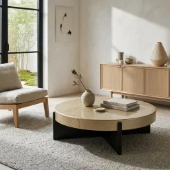 Salontafel Juliet beige 110cm