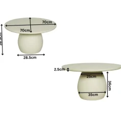 Salontafel Juno 70 cm