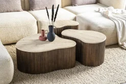 Salontafel Mari 83x72x34 bruin