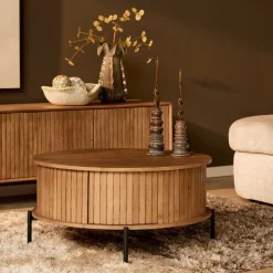 Salontafel Martin Rond Naturel 80cm