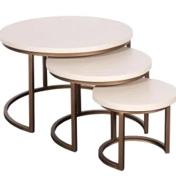 Salontafel Martin set van 3 Zand