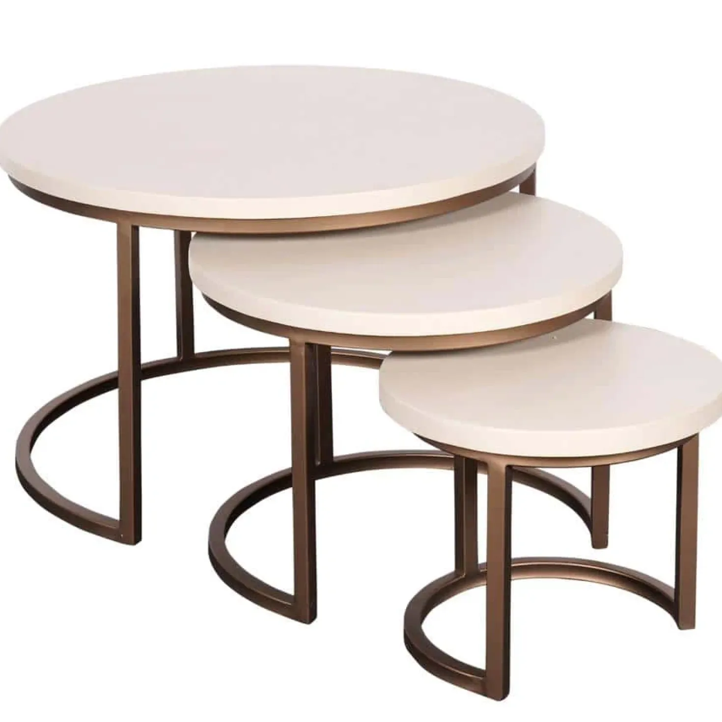 Salontafel Martin set van 3 Zand