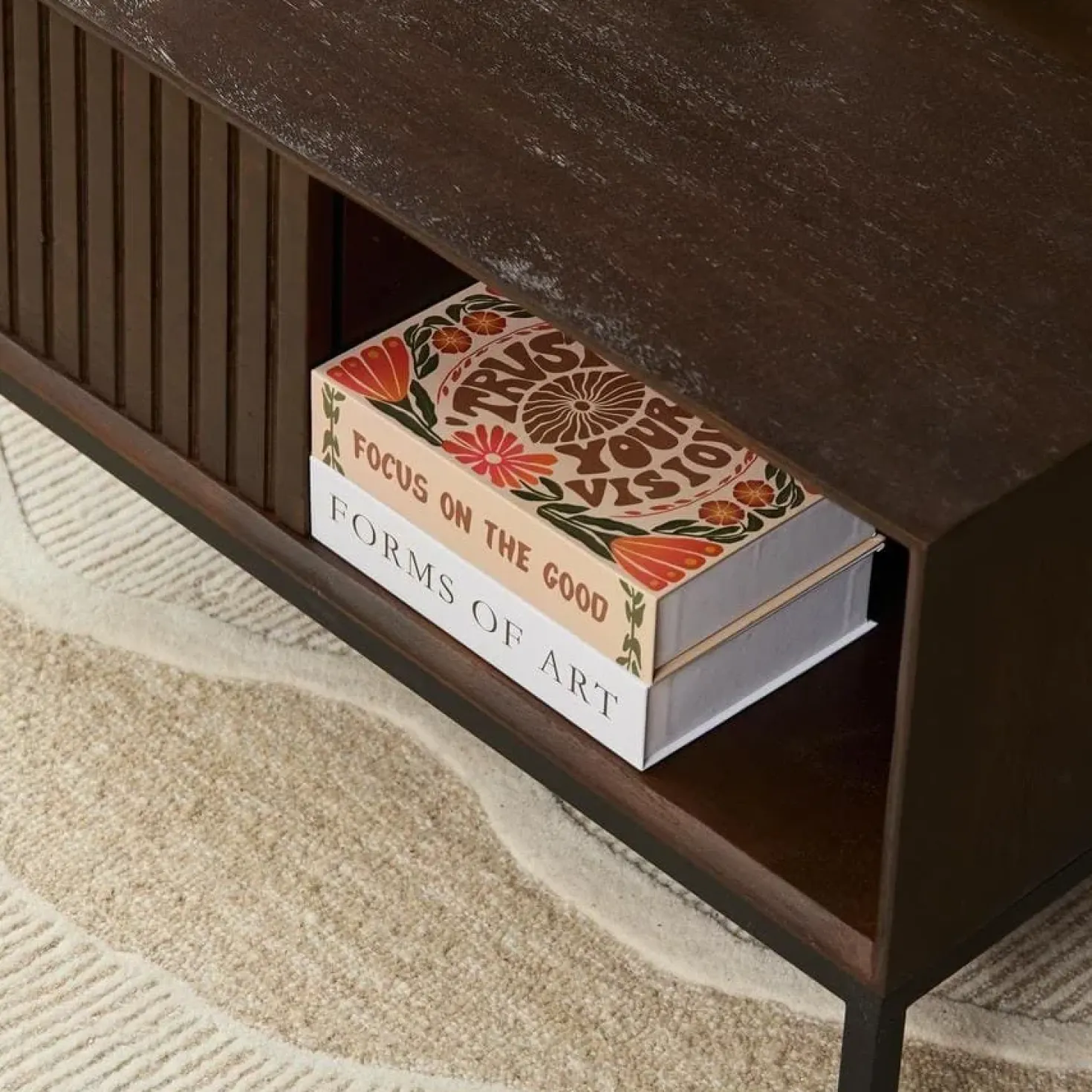 Salontafel Martin Walnoot 80cm Vierkant