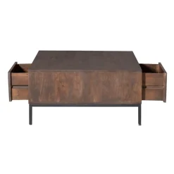 Salontafel Martin Walnoot 80cm Vierkant