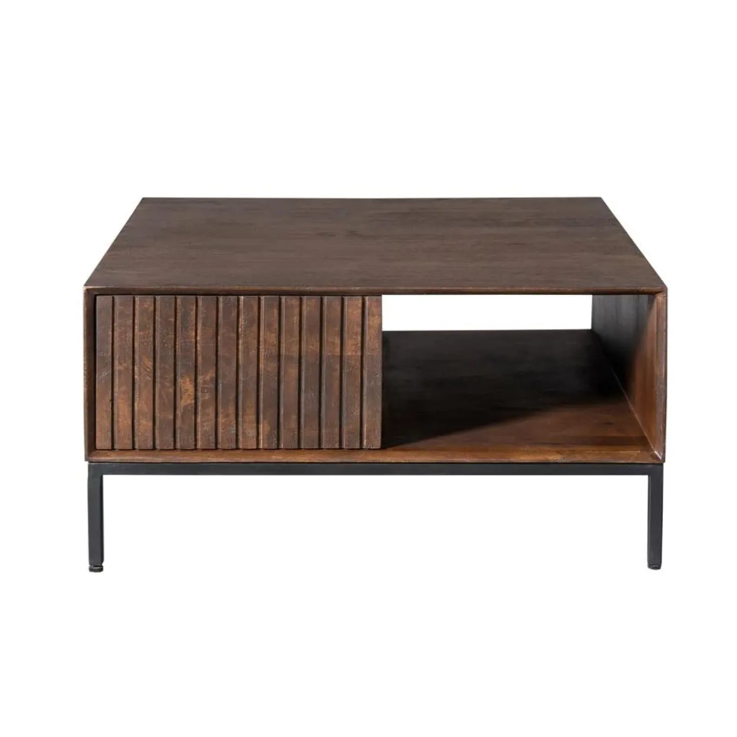 Salontafel Martin Walnoot 80cm Vierkant