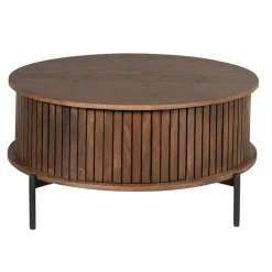 Salontafel Martin Walnoot Rond 80cm
