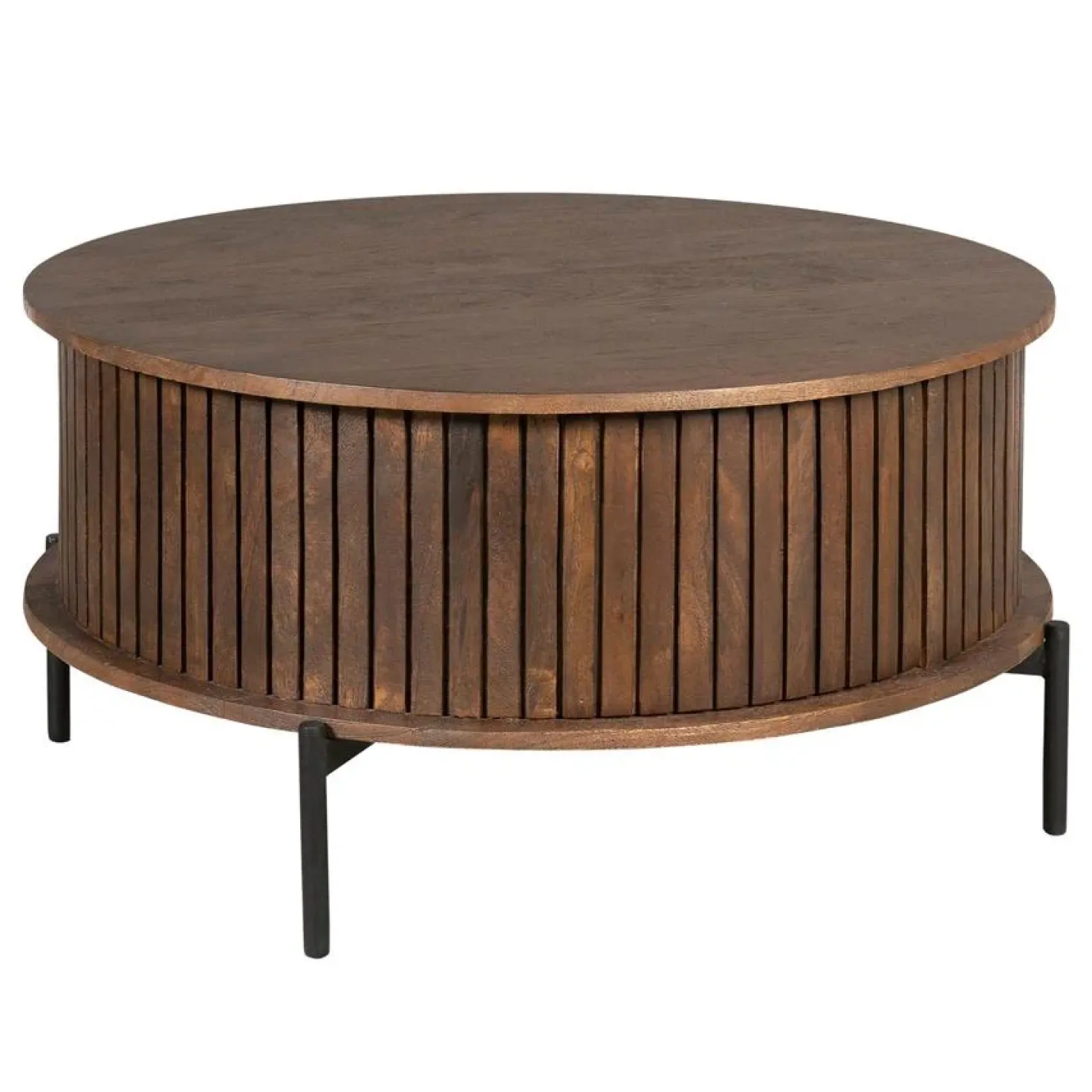 Salontafel Martin Walnoot Rond 80cm