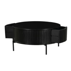Salontafel Martin Zwart Rond 80cm