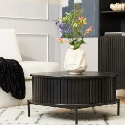 Salontafel Martin Zwart Rond 80cm