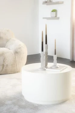Salontafel Mesita rond Beige 60cm