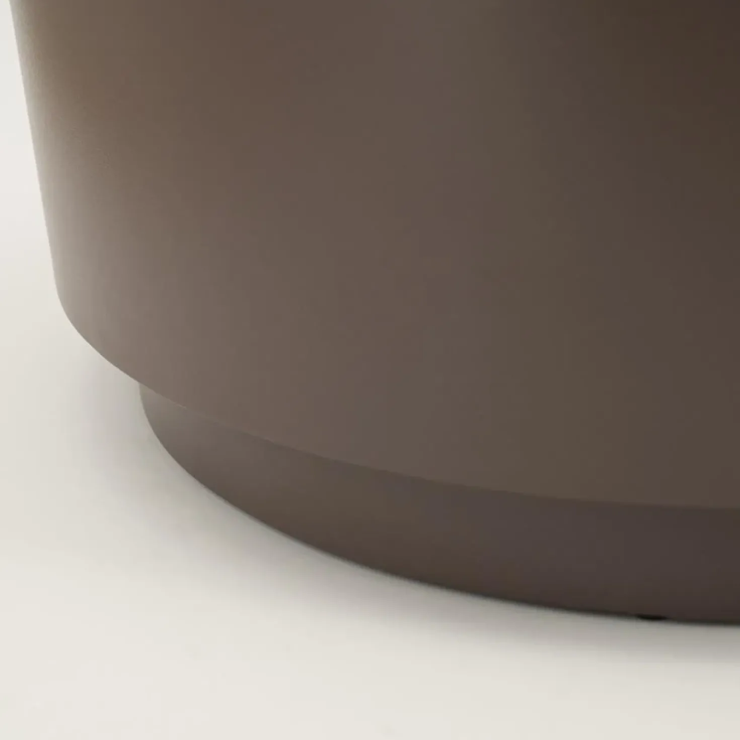 Salontafel Mesita rond Donkertaupe 60cm