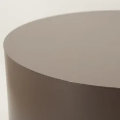 Salontafel Mesita rond Donkertaupe 60cm