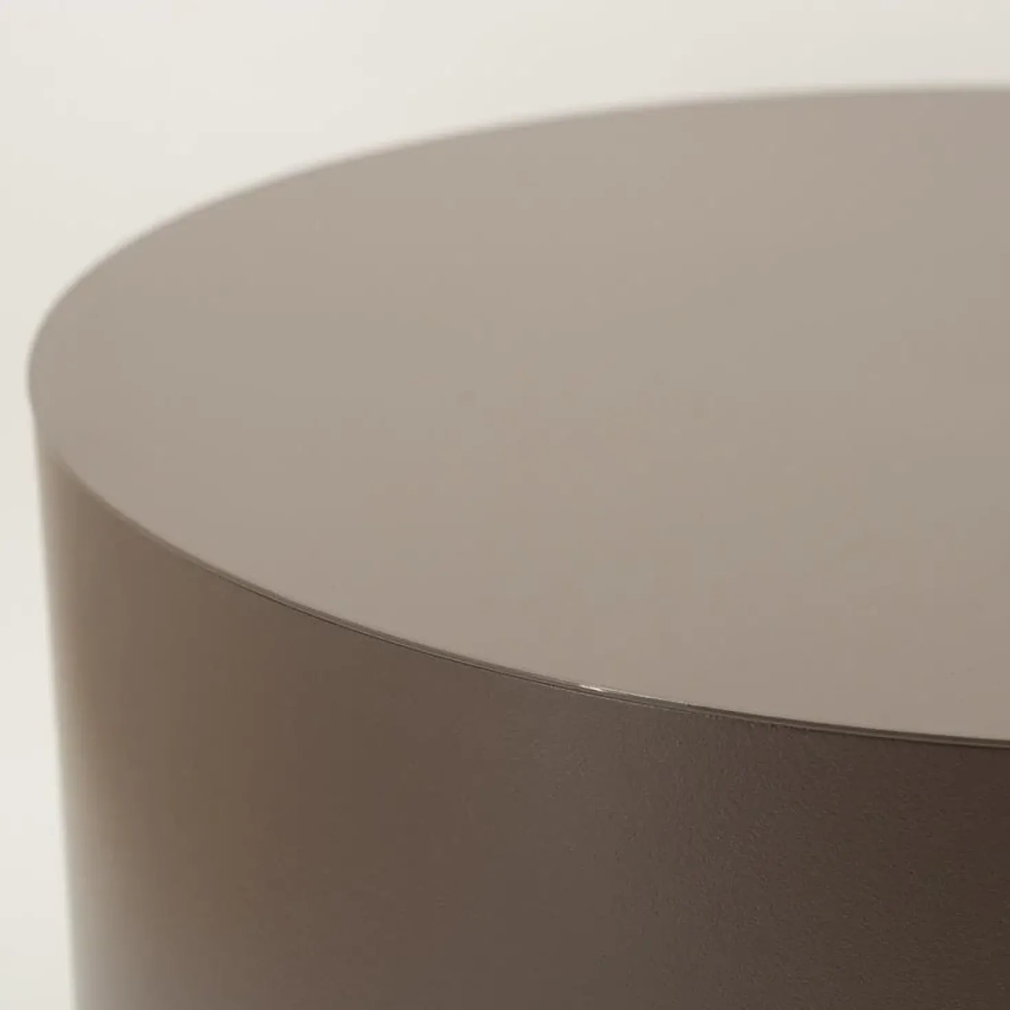 Salontafel Mesita rond Donkertaupe 60cm