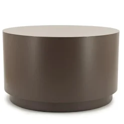 Salontafel Mesita rond Donkertaupe 60cm