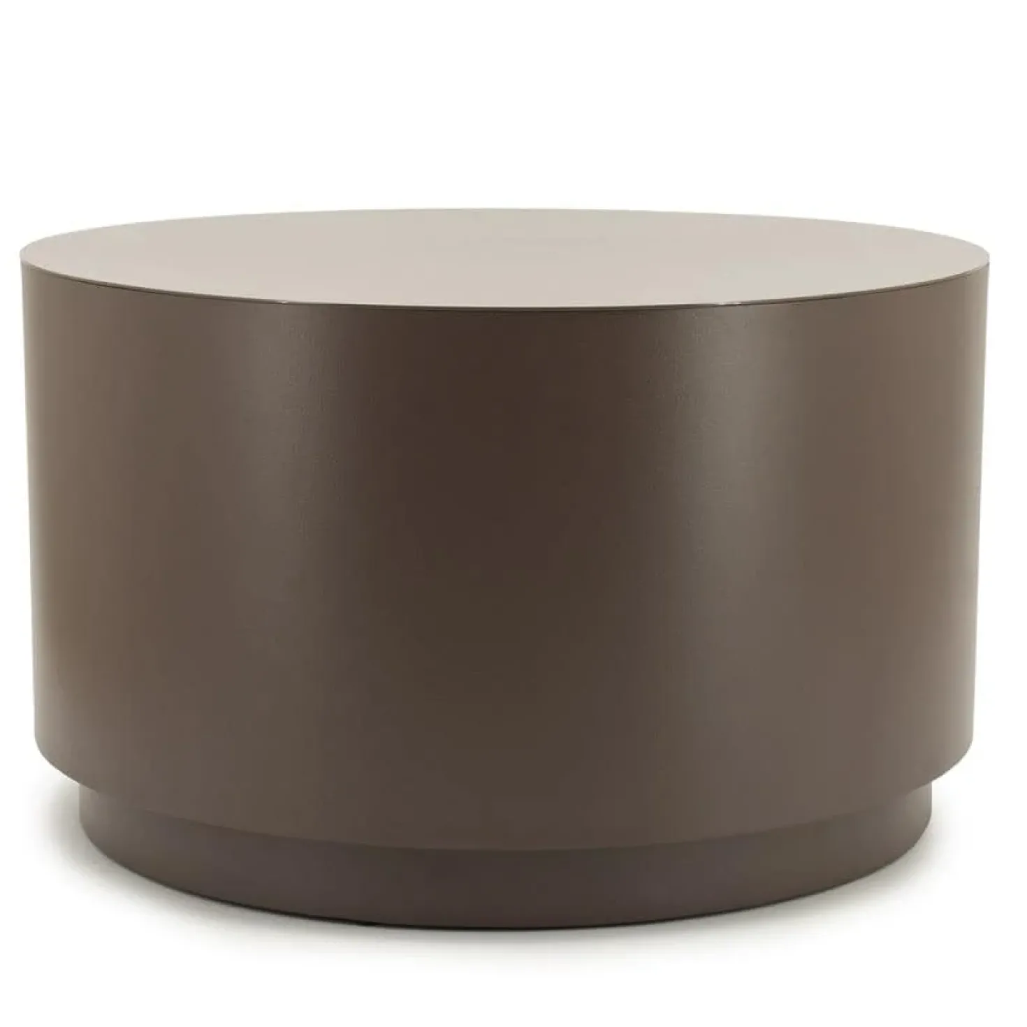 Salontafel Mesita rond Donkertaupe 60cm