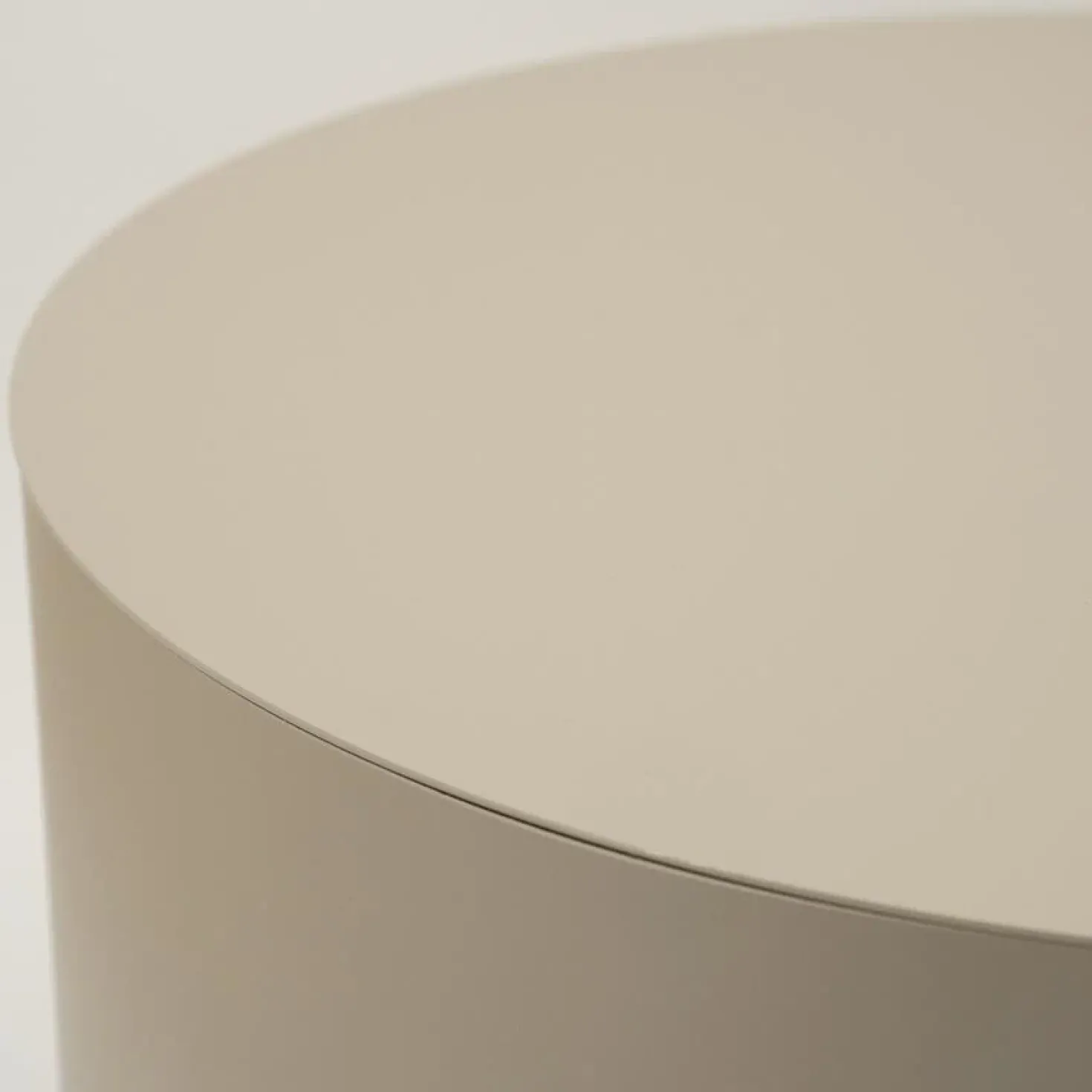 Salontafel Mesita rond Taupe 60cm