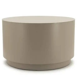 Salontafel Mesita rond Taupe 60cm