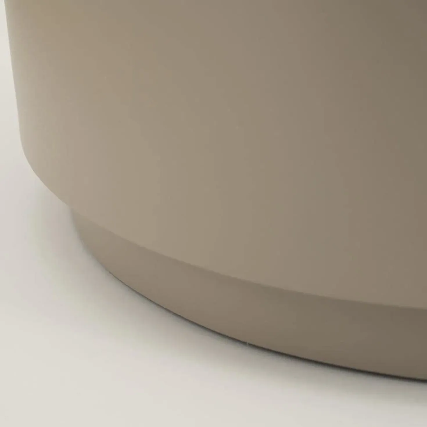Salontafel Mesita rond Taupe 60cm