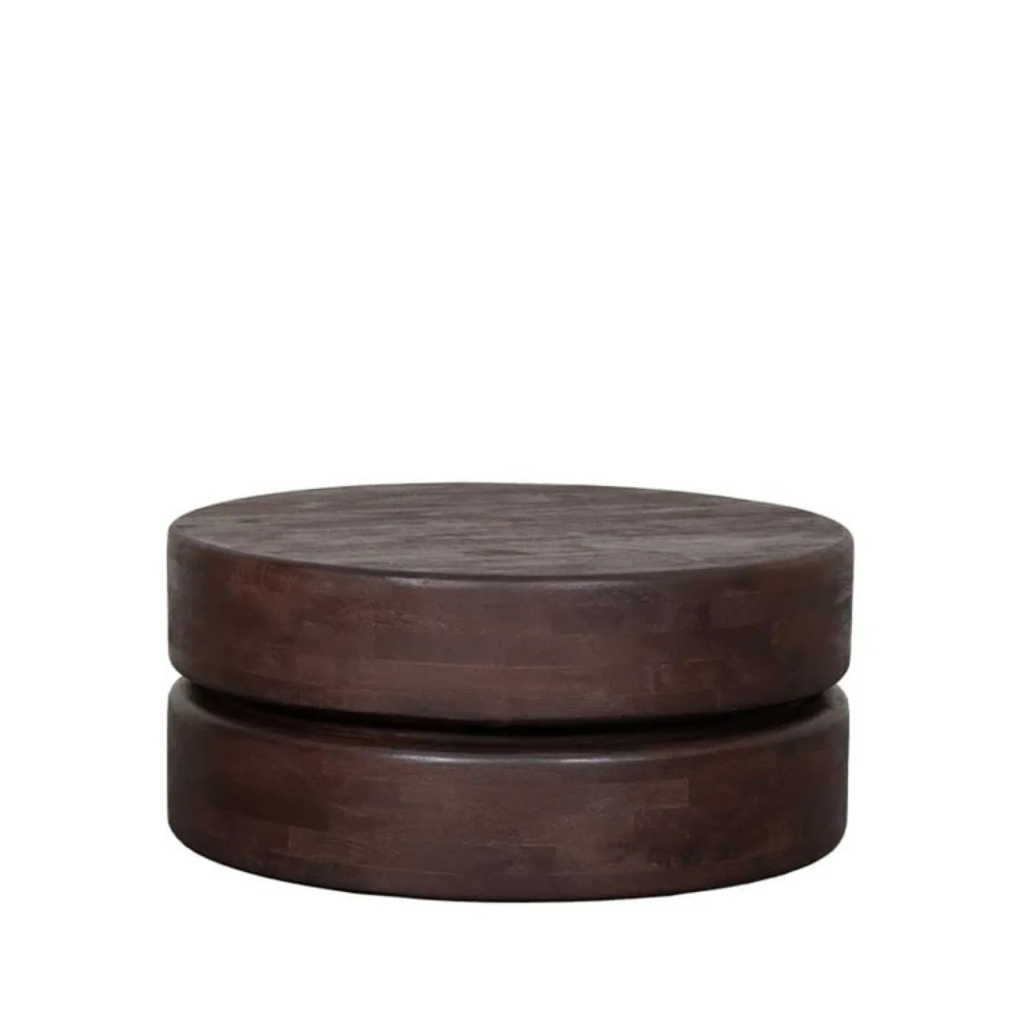 Salontafel Milly Espresso Mangohout 70cm Rond