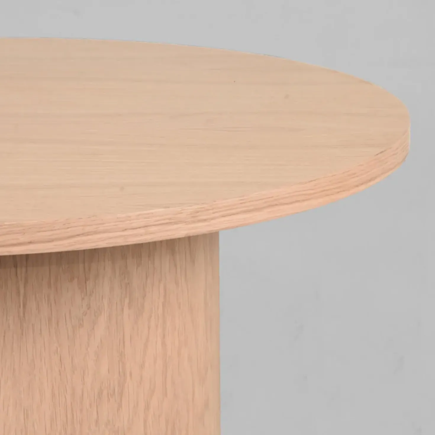 Salontafel Oliva hoog Naturel Eikenhout rond 60cm