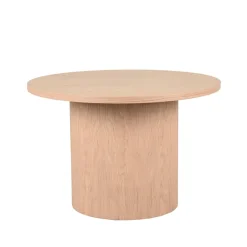 Salontafel Oliva hoog Naturel Eikenhout rond 60cm