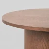 Salontafel Oliva hoog Walnoot Eikenhout rond 60cm