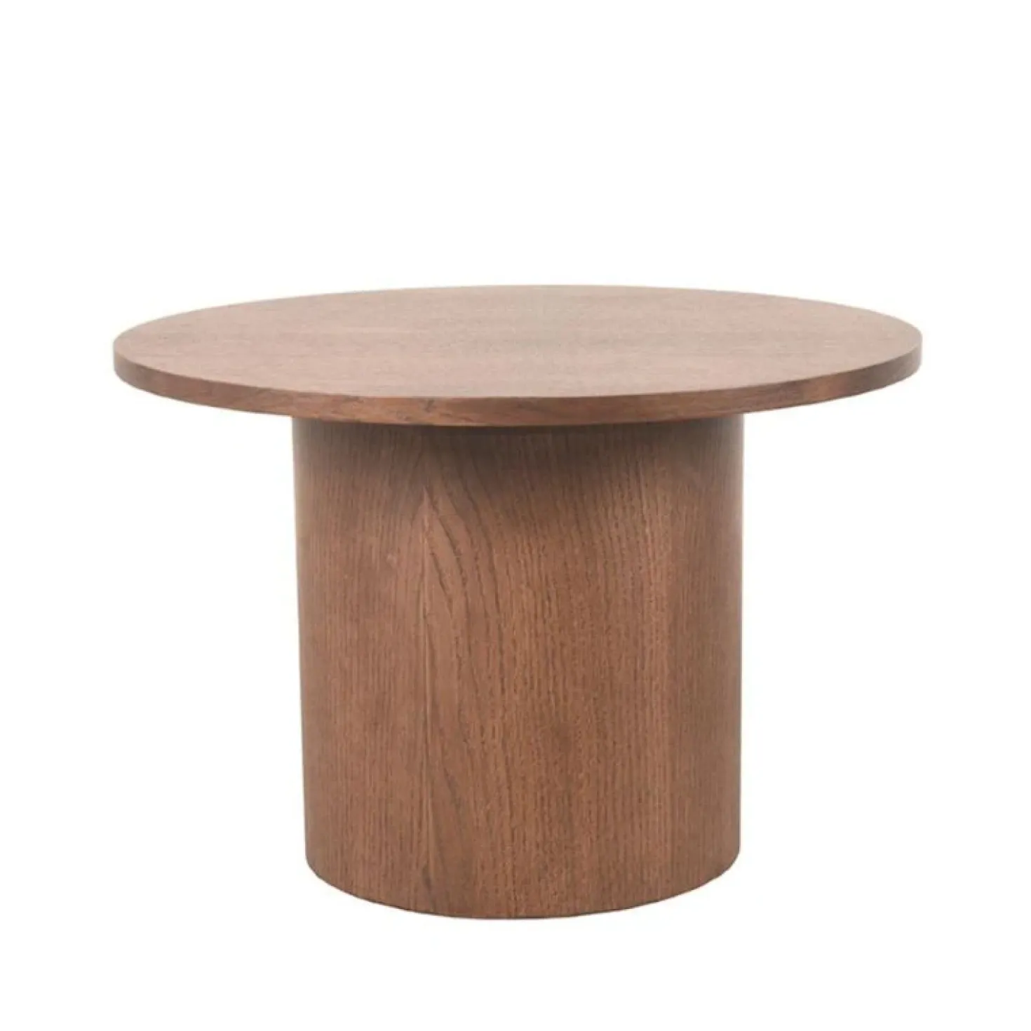 Salontafel Oliva hoog Walnoot Eikenhout rond 60cm
