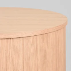 Salontafel Oliva laag Naturel Eikenhout rond 70cm
