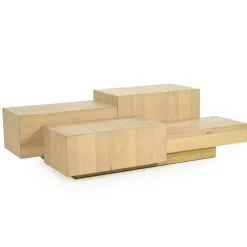 Salontafel Quinten rechthoekig naturel 140cm