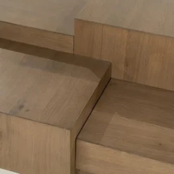 Salontafel Quinten rechthoekig bruin 140cm