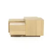 Salontafel Quinten vierkant naturel 80cm