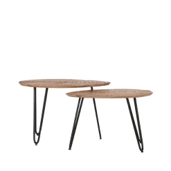 Salontafel set van 2 Frisk Mangohout 68cm