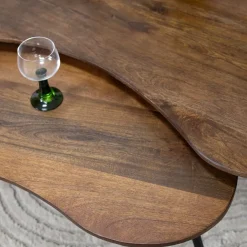 Salontafel Signe set van 2 walnoot 120/92cm