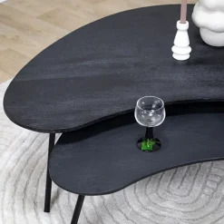 Salontafel Signe set van 2 zwart 120/92cm