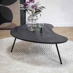 Salontafel Signe set van 2 zwart 120/92cm