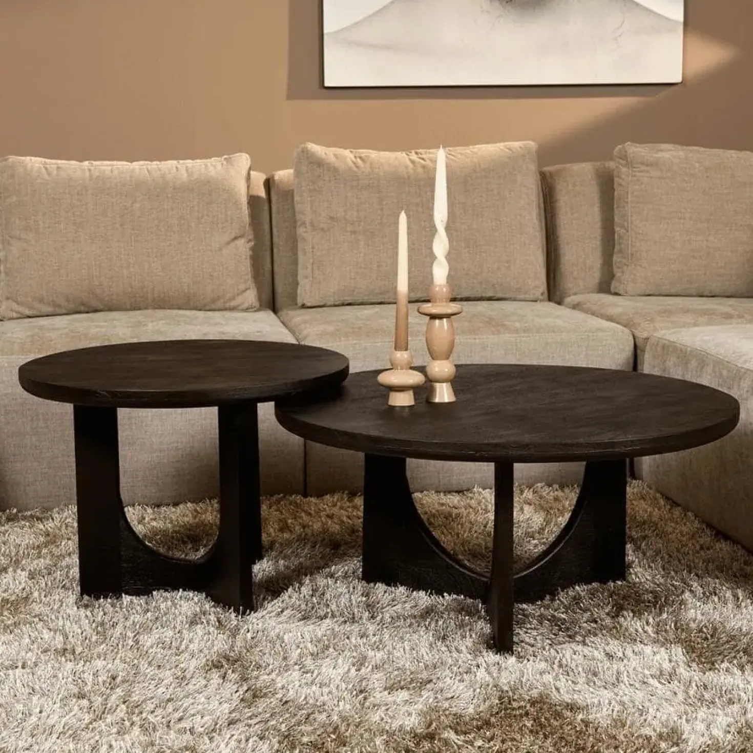 Salontafel Suus Zwart 80 cm