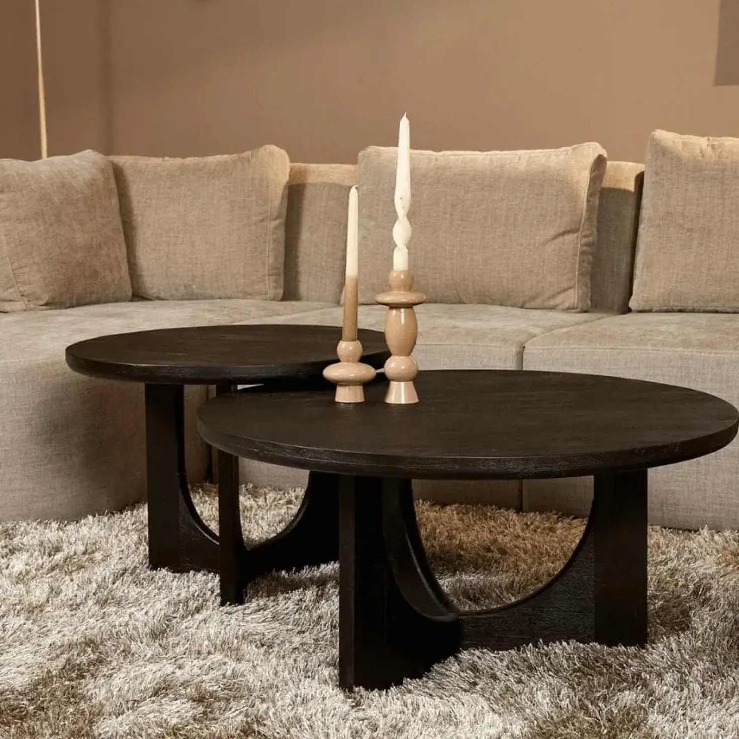Salontafel Suus Zwart 80 cm