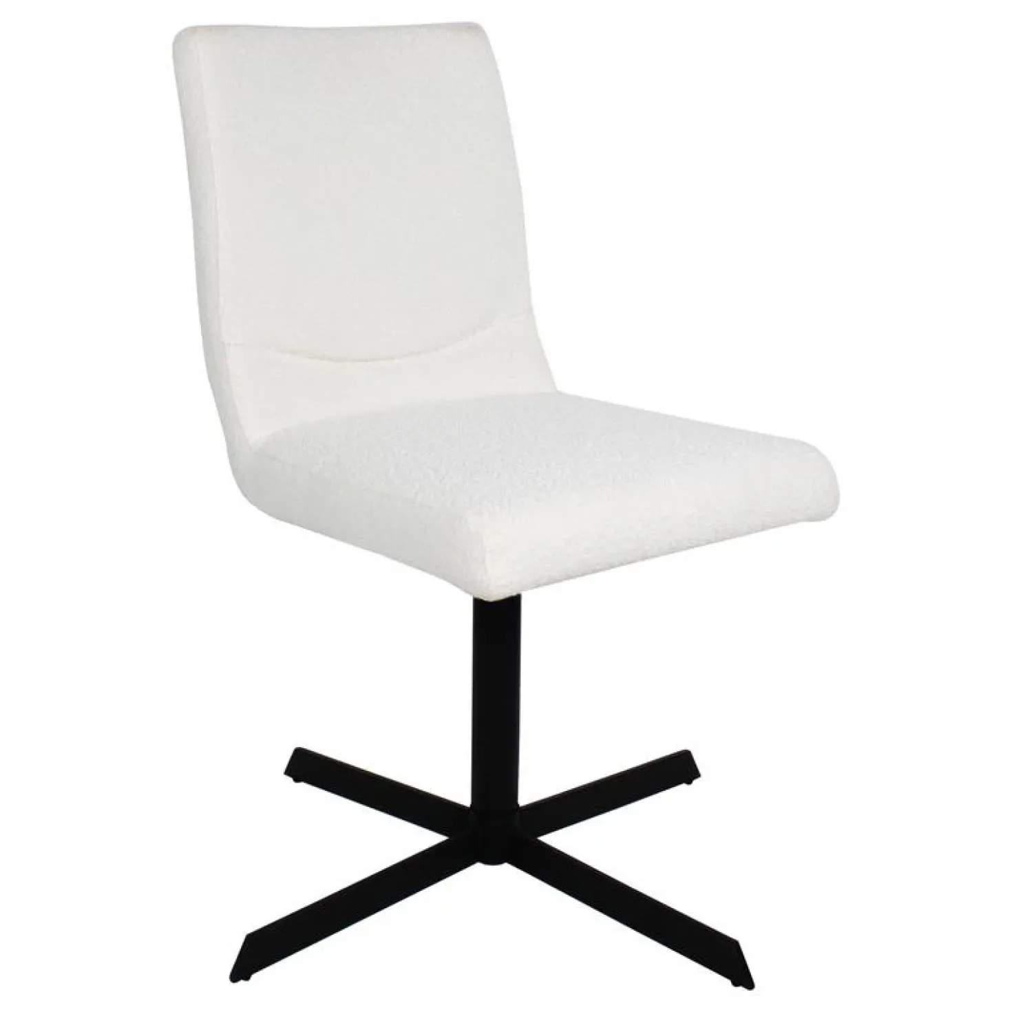 Sam Eetkamerstoel Boucle wit
