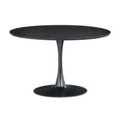 Sammy Eettafel Rond MDF Zwart 120cm