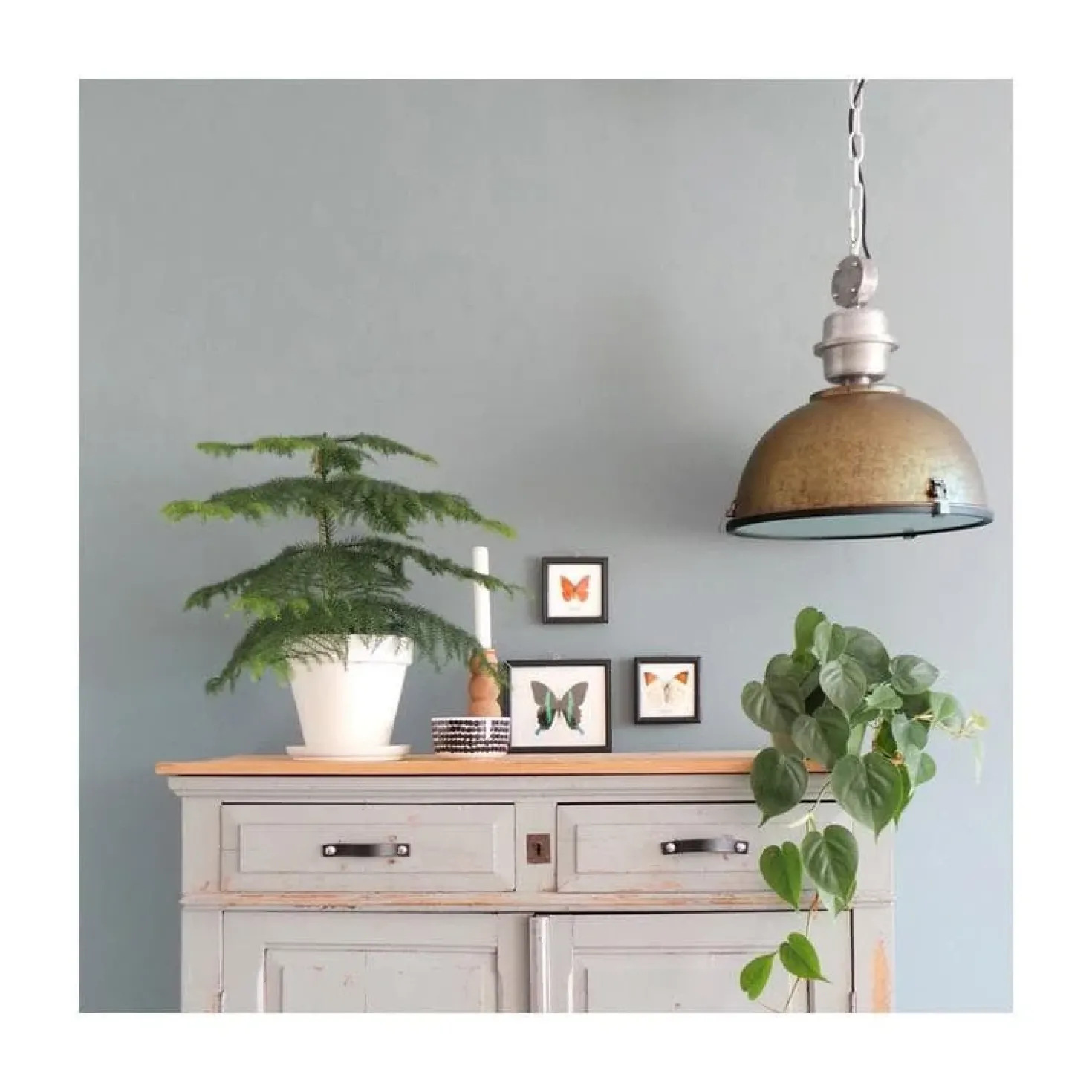 Sammy 1-lichts Hanglamp Bruin 42cm